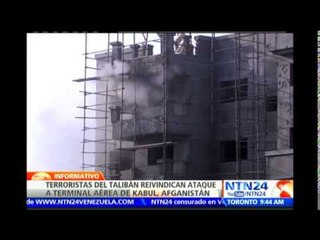 Cuatro muertos deja ataque de terroristas del Talibán contra el aeropuerto de Afganistán.