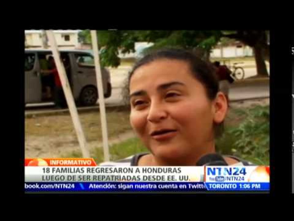 Fin del sueño: 18 familias hondureñas deportadas por EE.UU. fueron recibidas por la Primera Dama