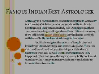 Famous Indian Best Astrologer