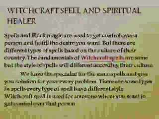 Witchcraft Spell And Spiritual Healer