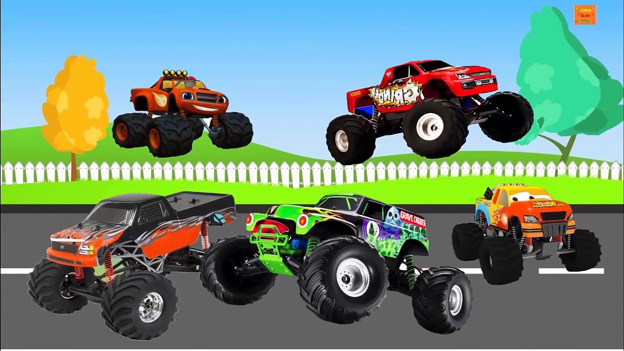 Monster Truck Finger Family | Nursery Rhymes | EKids | Finger Family
