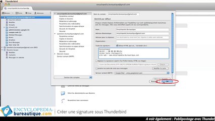 Créer une signature sous thunderbird avec du texte enrichit et un logo ou une image
