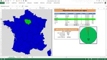 Excel VBA - Réaliser une carte de France Interactive avec Clic souris (Module 2)