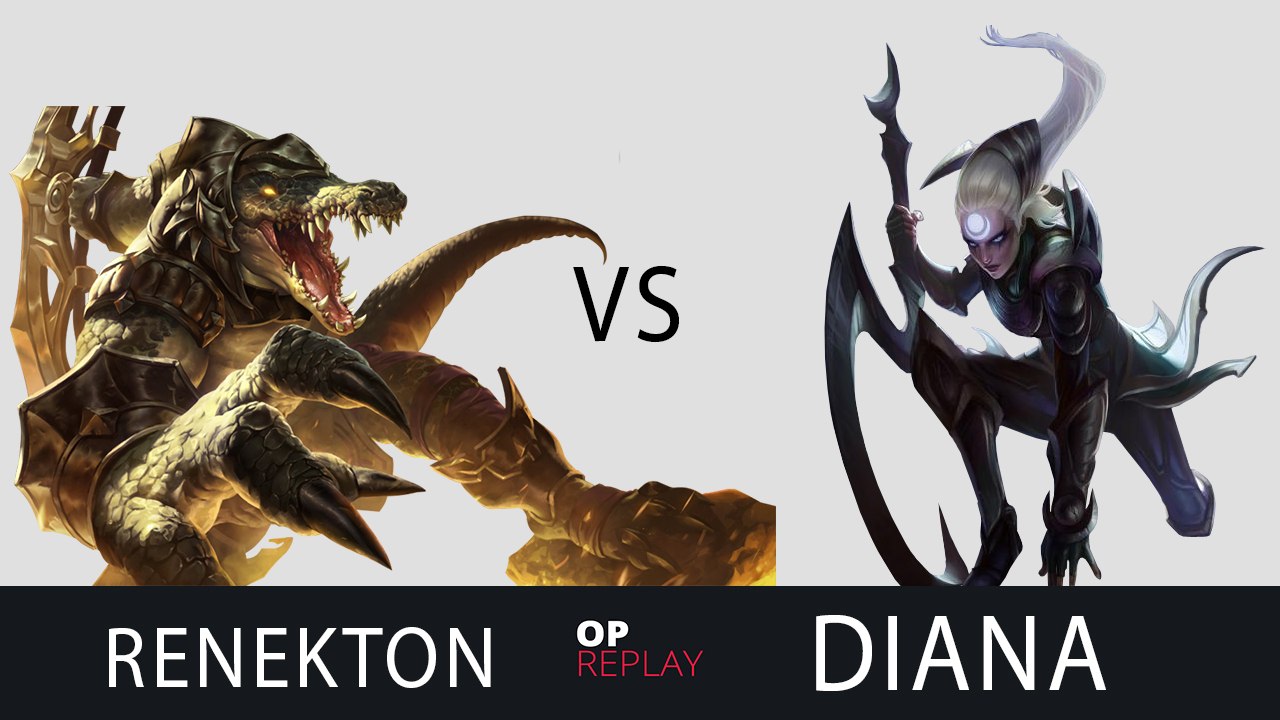 [Highlights] Renekton vs Diana - SKT T1 MaRin EUW LOL SoloQ