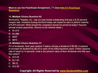 FIN 571 Final Exam