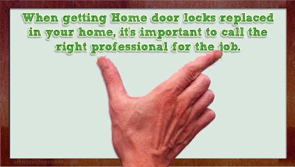 Replacing Your Home Door Locks