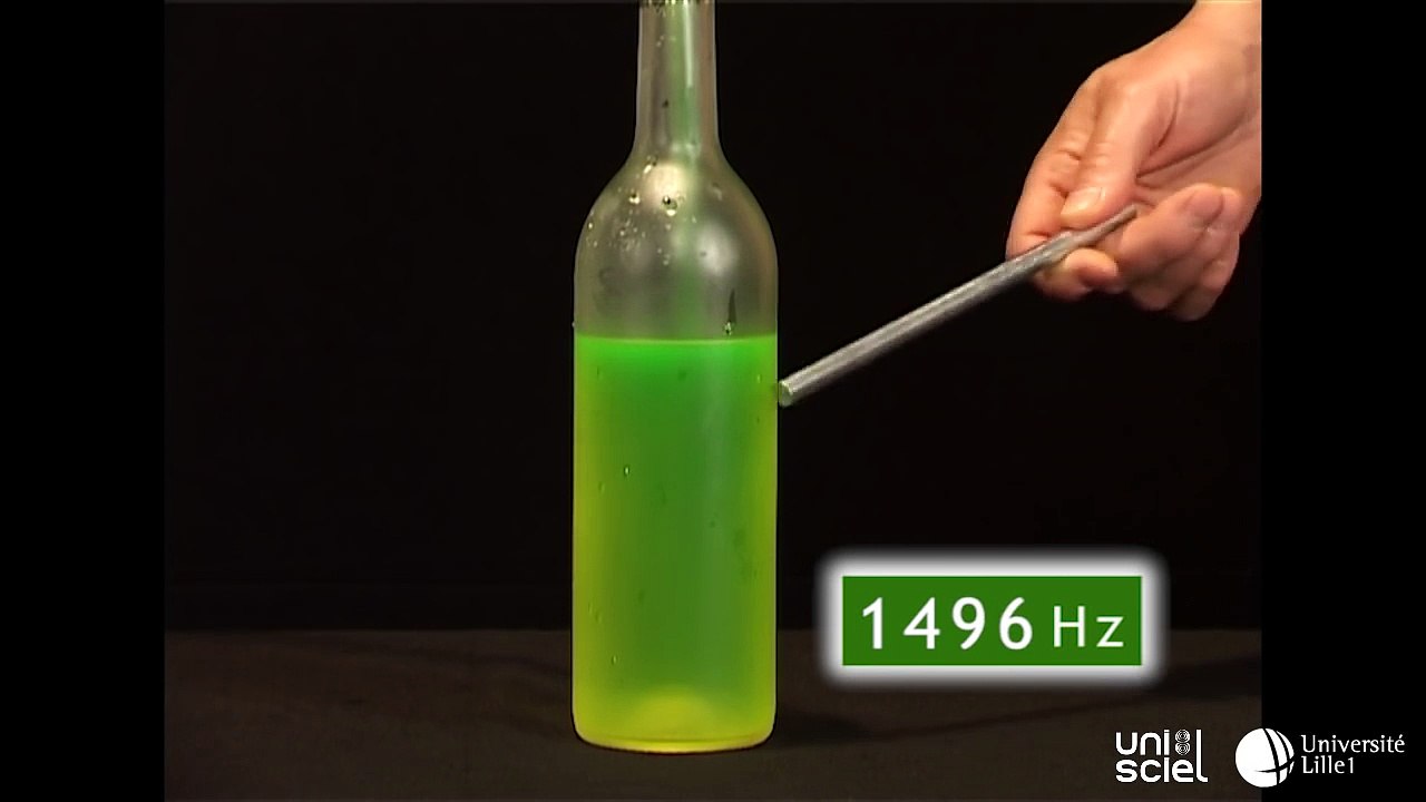 Sons émis par une bouteille
