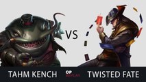 Tahm Kench vs Twisted Fate - SKT T1 Faker vs xPeke, EUW LOL Master 245LP