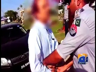 Geo report on Peshawar traffic police