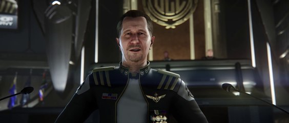 Squadron 42 : le discours de Bishop au Sénat