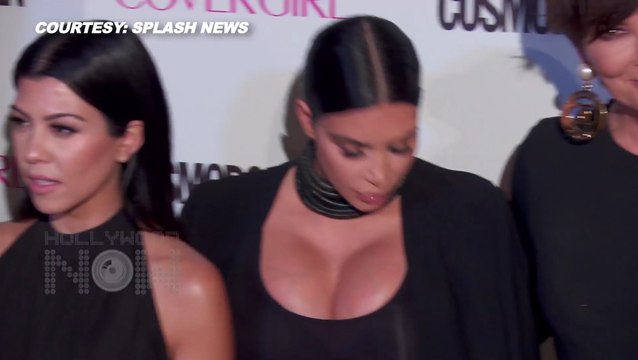 Pregnant Kim Kardashian Shows Off Baby Bump I Cosmopolitan Party