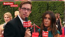 Celebs Play Flip Cup At The Emmys Red Carpet