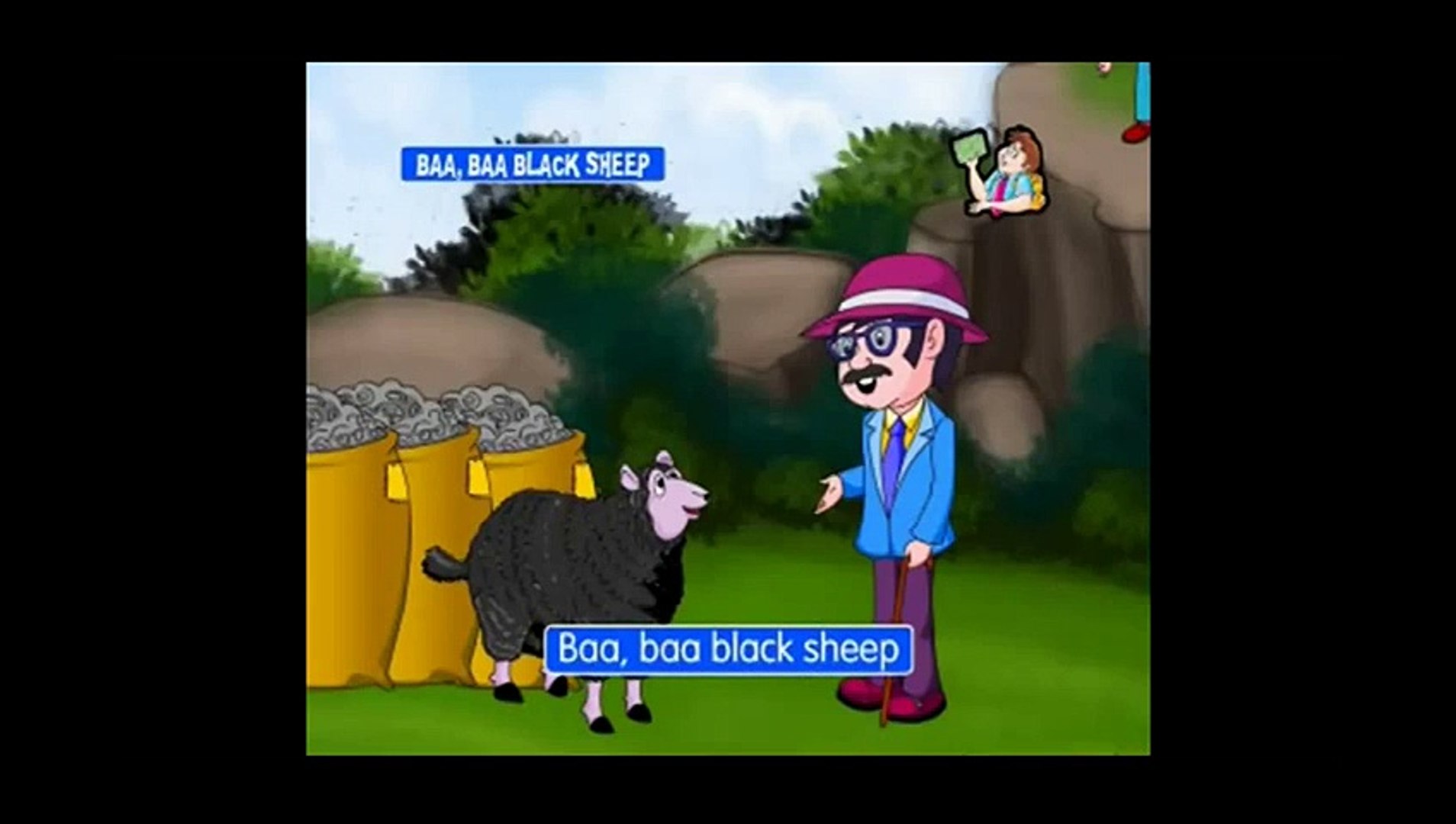 ⁣Baa Baa Black Sheep Nursery Rhyme with Lyrics Full animated cartoon movie hindi dubbed mov