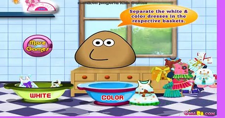 Pou Washing Clothes - Funny Cute Pou