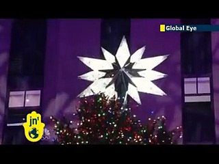 Cerimonia di accensione dell'albero al Rockefeller Center di New York