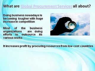 How to Use Procurement Services for Global Reach