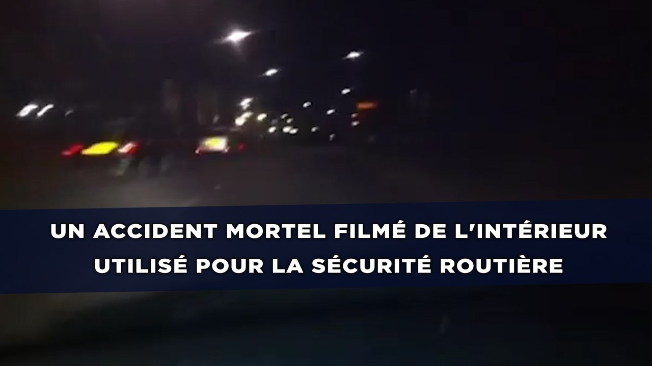 Un accident mortel filmé de l'intérieur utilisé pour la   sécurité routière