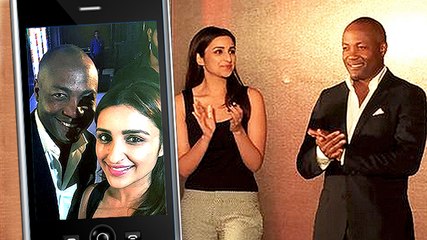 Parineeti Chopra Meets Brian Lara
