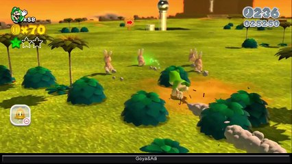 Super Mario 3D World - Part 11 HD - 100% Walkthrough - World 5 (5-3, 5-A, 5-4, 5-5) Green Stars & Stamps