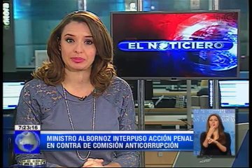 Ministro Albornoz interpuso acción legal contra comisión anticorrupción
