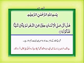 Surah Ad-Dahr Tilawat With Urdu Tarjuma (Translation) By Fateh Muhammad Jalandhari