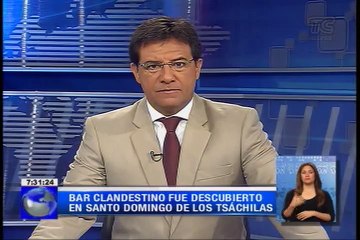 Bar clandestino fue descubierto en Santo Domingo de los Tsáchilas