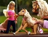 2008 Barbies Walking Horse Tawny & Baby Commericial