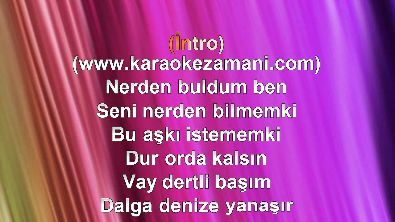 Linet - Dur Orda Kalsin - (1999) TÜRKÇE KARAOKE