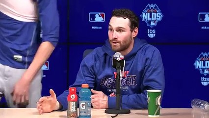 Jacob deGrom Lowers Daniel Murphy's Chair Postgame Interview-gdOt3Mf9cdI