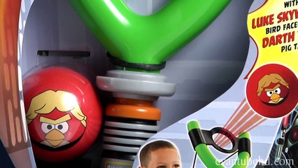 Angry Birds STAR WARS Jedi Slingshot Koosh Toy TOTAL DESTRUCTION!