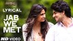 'Jab We Met' FULL  HD VIDEO Song 1080p ¦ Sooraj Pancholi, Athiya Shetty ¦ Hero ¦ New Bollywood Hindi Songs