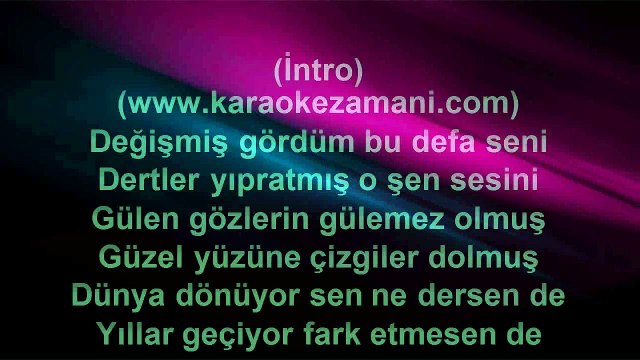 Mehmet Erdem - Dünya Dönüyor - (2013) TÜRKÇE KARAOKE