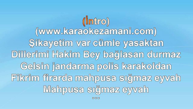 Mehmet Erdem - Hakim Bey - (2012) TÜRKÇE KARAOKE