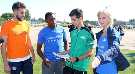 Coach MHSC avec les U9 du FC Sussargues