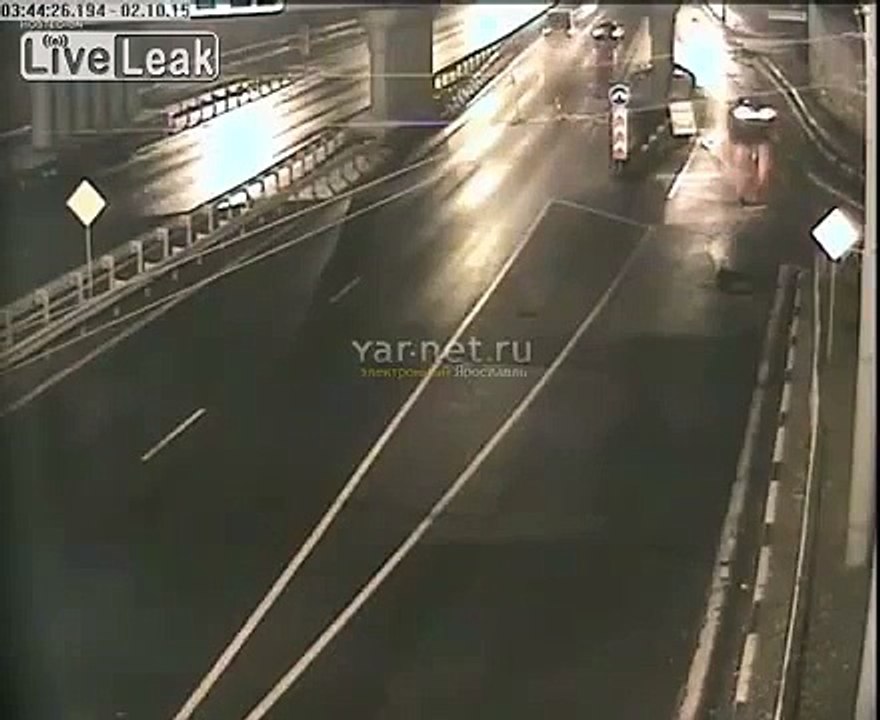 Jeep Crashes into the Bridge