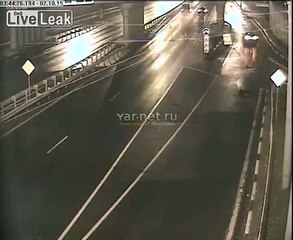 Jeep Crashes into the Bridge