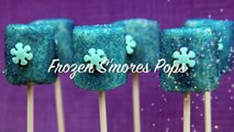 FROZEN MALLOW POPS! Disney movie smores party treat marshmallow pops princess Elsa