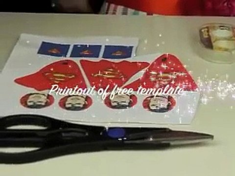 MAKE SUPERMAN LOLLIPOPS super hero party treat add to lolly buffet or candy bar