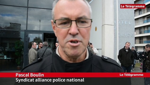 Saint-Brieuc. Environ 70 policiers manifestent leur ras-le-bol