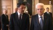 Roma - Mattarella incontra il Presidente Renzi e ministri in vista del Consiglio Europeo (14.10.15)