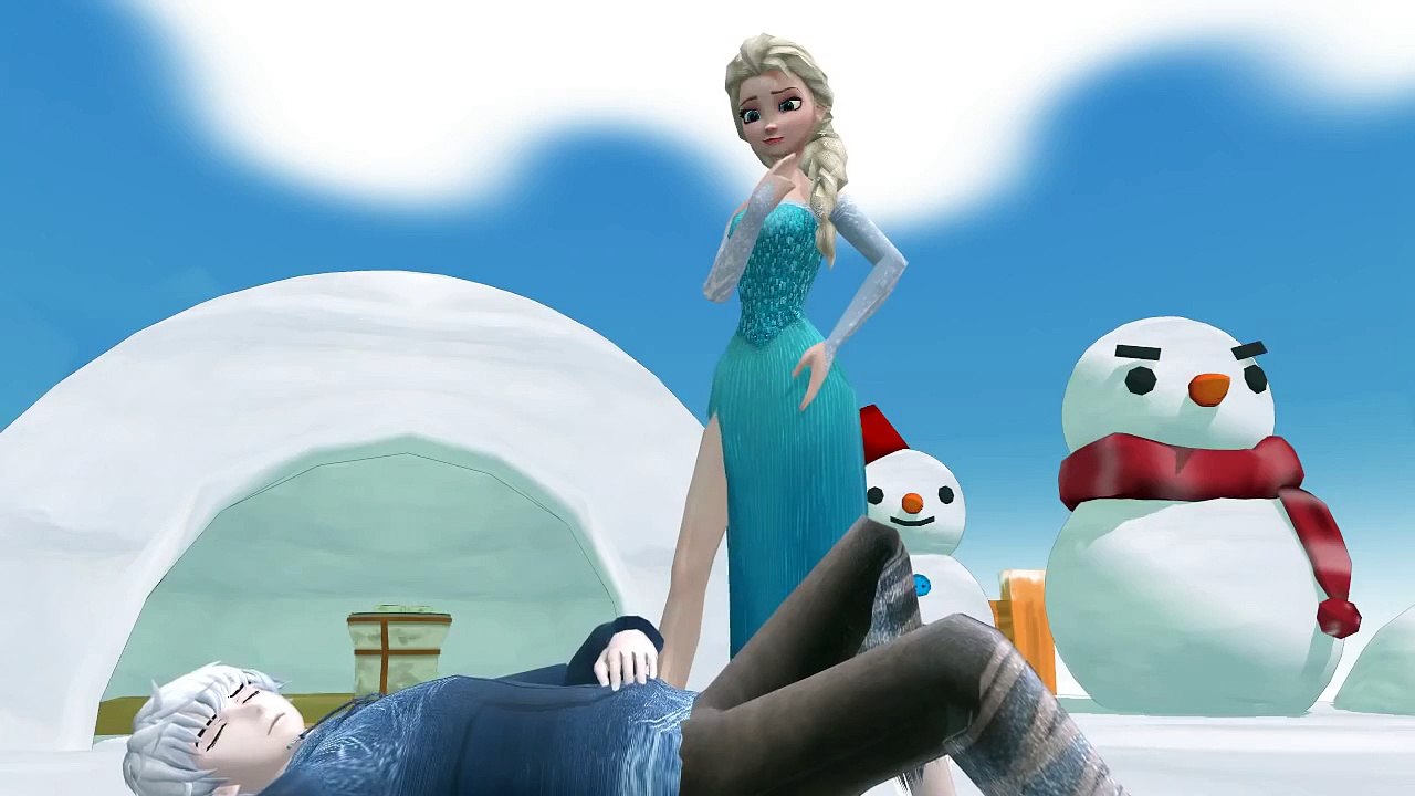 Elsa kisses Jack Frost  #Jelsa