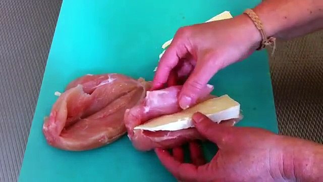 Pechugas de pollo rellenas de queso