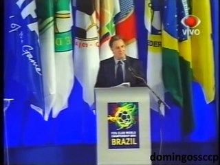 SORTEIO DO PRIMEIRO CAMPEONATO MUNDIAL INTERCLUBES 14-10-1999