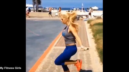THERESA MILLER - Fitness Model: Toning Exercises for Abs, Legs and Glutes @ USA