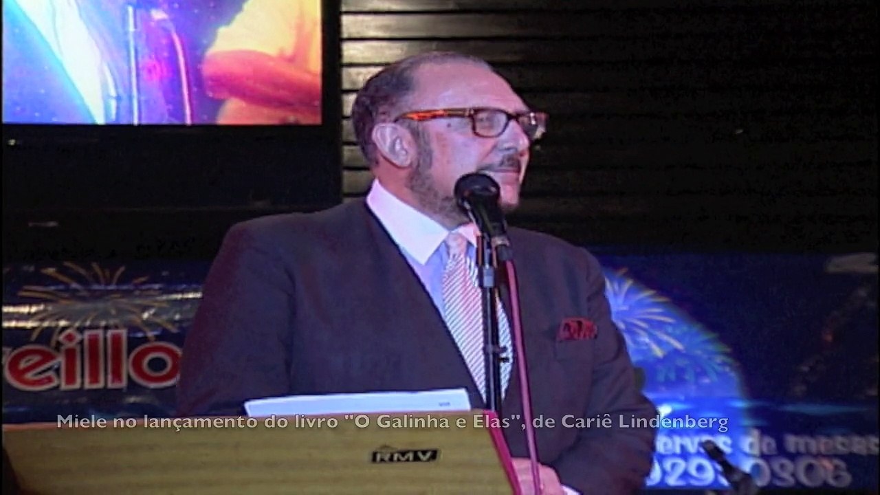 Miele no lançamento de livro de Cariê Lindenberg