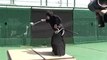 Samurai Cuts Baseball Traveling 100 MPH in Half