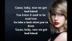Taylor Swift Bad Blood ft Kendrick Lamar  (Lyrics)
