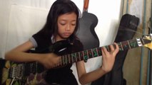 Dragon Force - Through the Fire and Flames (Cover By Ayu Gusfanz) 10 Years Old From Indonesia