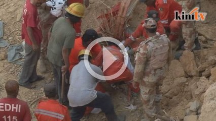 Bayi enam bulan tertimbus tanah runtuh di Karachi