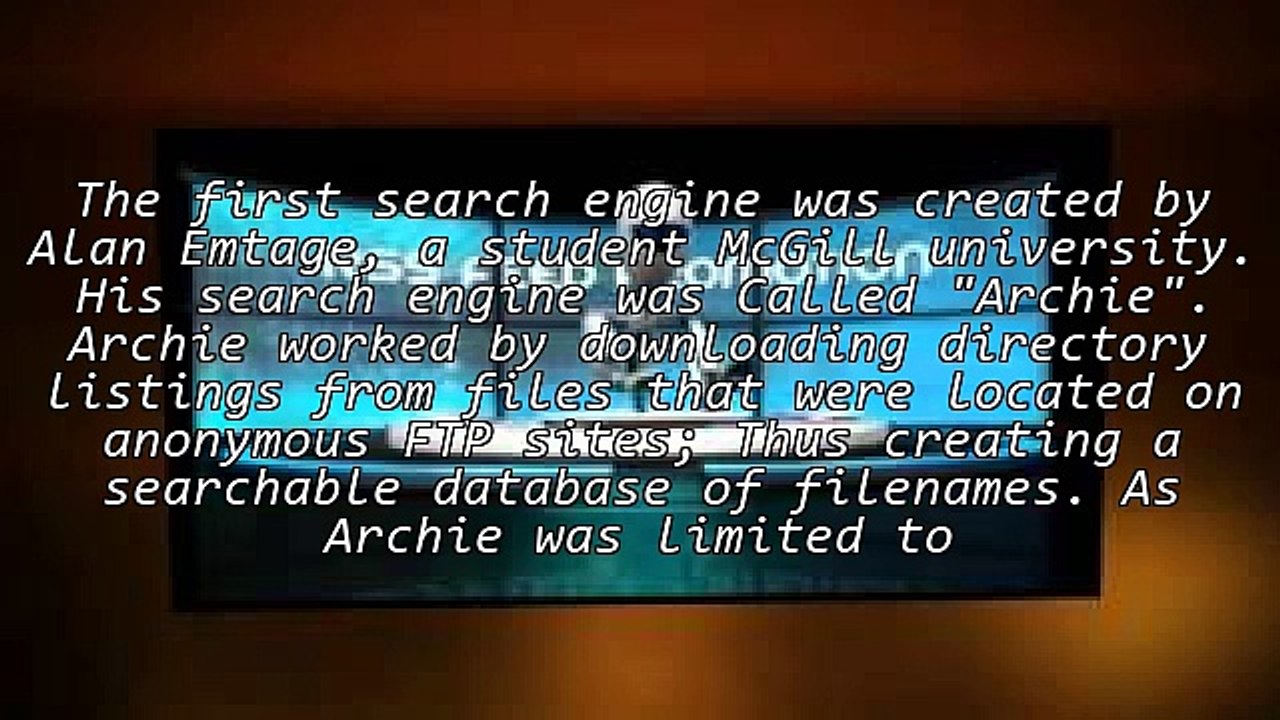 Search Engine Progressions over time